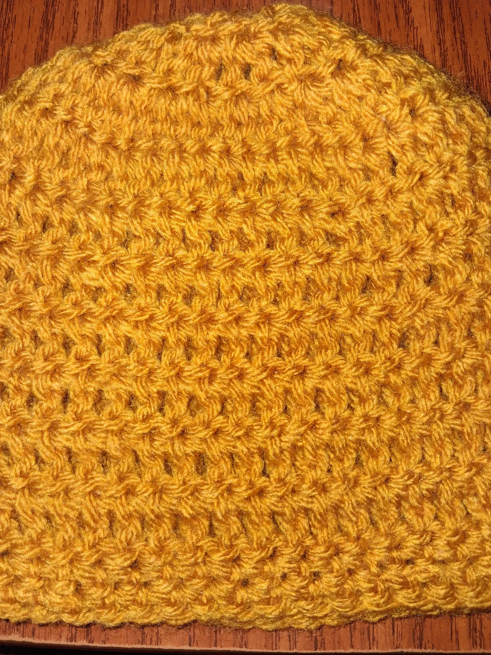 Handmade Golden Yellow Crochet Beanie - Kids Accessories
